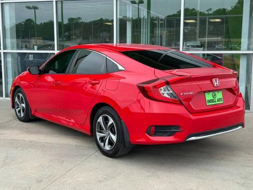 Red 2019 Honda Civic LX