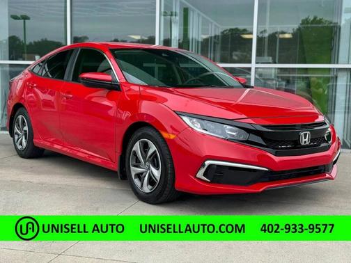 Red 2019 Honda Civic LX