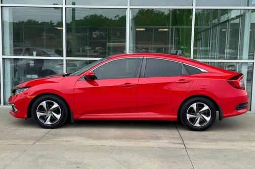 Red 2019 Honda Civic LX