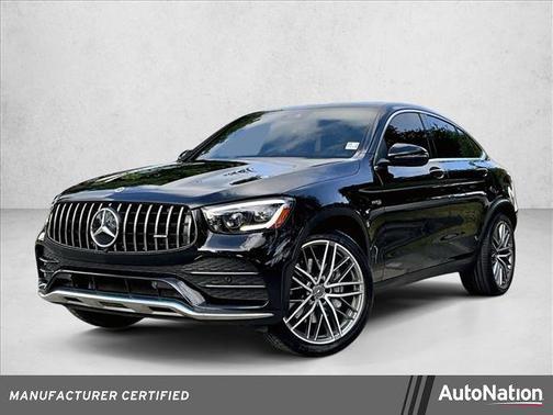 Obsidian Black Metallic 2022 Mercedes-Benz AMG GLC 43 4MATIC Coupe