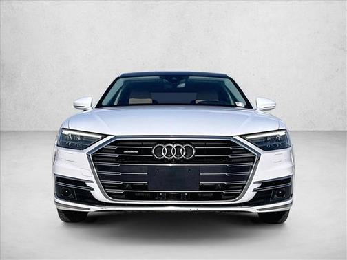Glacier White Metallic 2021 Audi A8 L 55