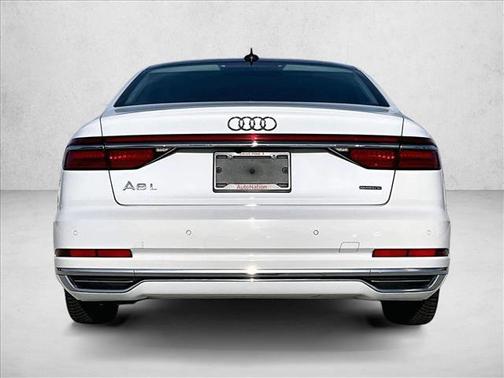Glacier White Metallic 2021 Audi A8 L 55
