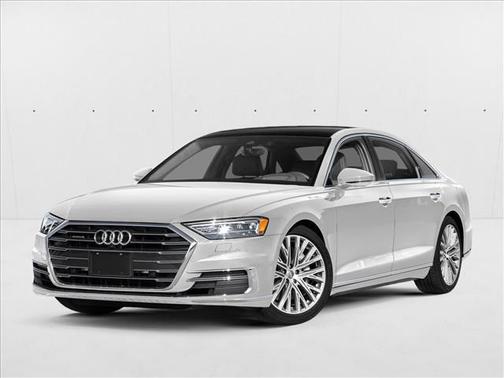 Glacier White Metallic 2021 Audi A8 L 55