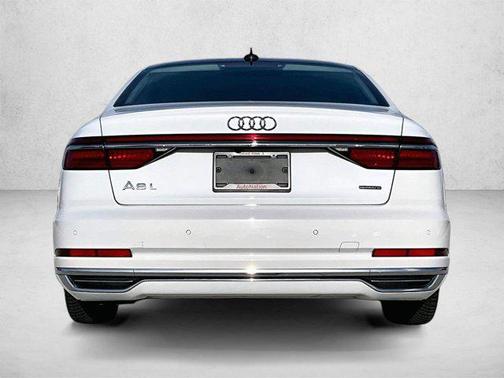 Glacier White Metallic 2021 Audi A8 L 55