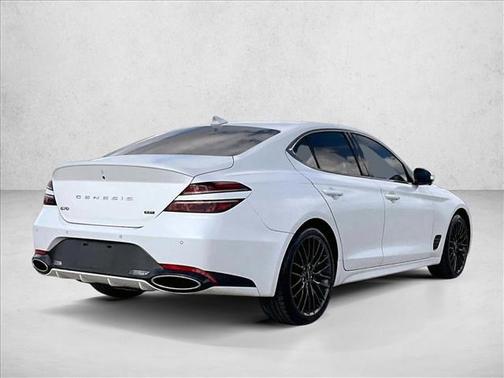Verbier White 2022 Genesis G70 3.3T RWD Launch Edition
