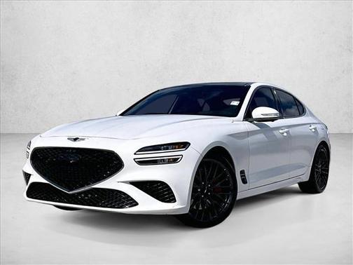 Verbier White 2022 Genesis G70 3.3T RWD Launch Edition