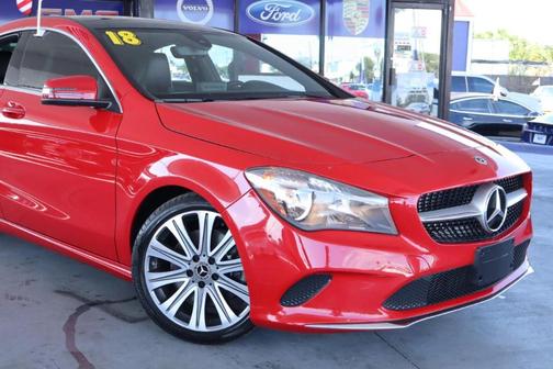 Red 2018 Mercedes-Benz CLA 250 Base 4MATIC