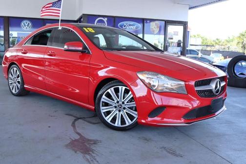 Red 2018 Mercedes-Benz CLA 250 Base 4MATIC
