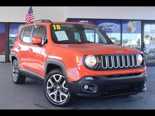 Orange 2018 Jeep Renegade Latitude