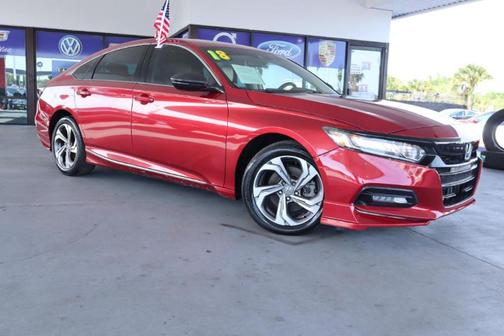 Red 2018 Honda Accord EX-L 2.0T