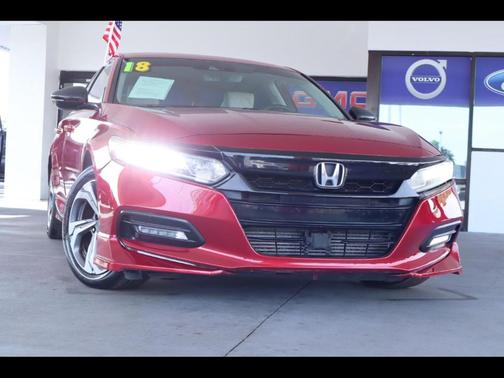 Red 2018 Honda Accord EX-L 2.0T