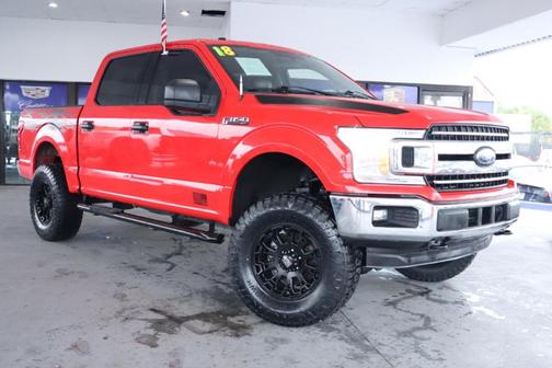 Red 2018 Ford F-150 Lariat