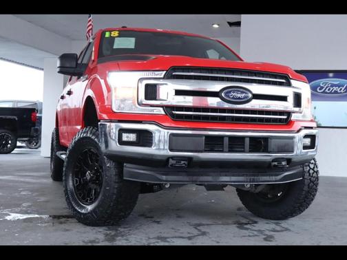 Red 2018 Ford F-150 Lariat