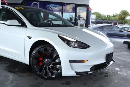 White 2023 Tesla Model 3 Performance