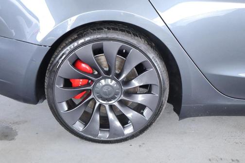 Gray 2021 Tesla Model 3 Performance