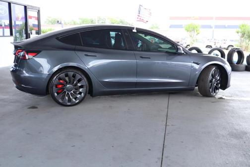 Gray 2021 Tesla Model 3 Performance