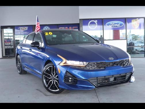 Blue 2021 Kia K5 GT-Line