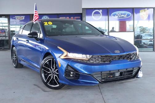 Blue 2021 Kia K5 GT-Line