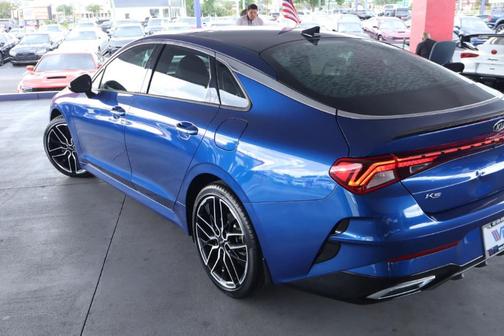 Blue 2021 Kia K5 GT-Line