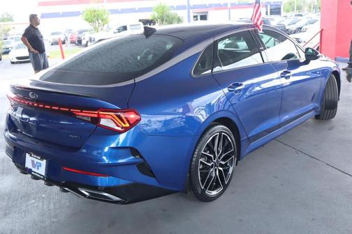 Blue 2021 Kia K5 GT-Line