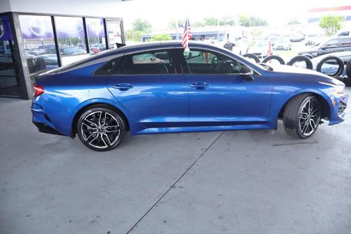Blue 2021 Kia K5 GT-Line