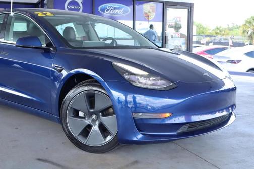 Blue 2022 Tesla Model 3 Base
