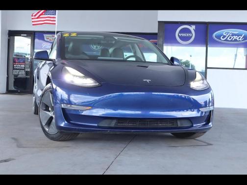 Blue 2022 Tesla Model 3 Base