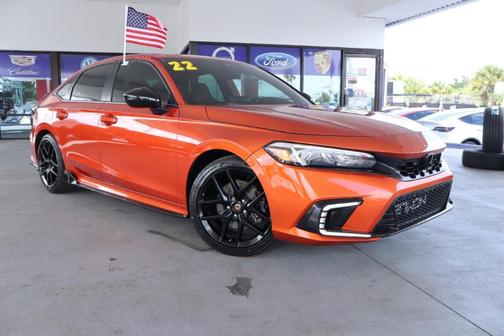 Orange 2022 Honda Civic Si Base