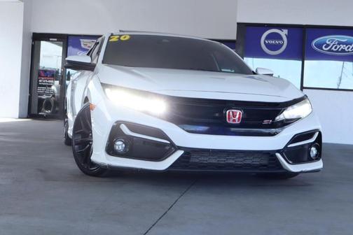 White 2020 Honda Civic Si Base