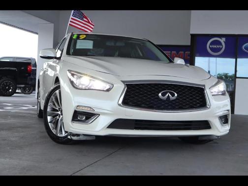 Majestic White 2019 INFINITI Q50 3.0t LUXE