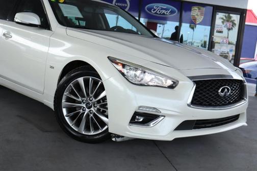 Majestic White 2019 INFINITI Q50 3.0t LUXE