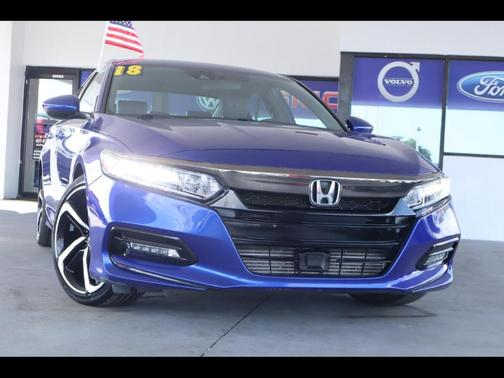 Blue 2018 Honda Accord Sport