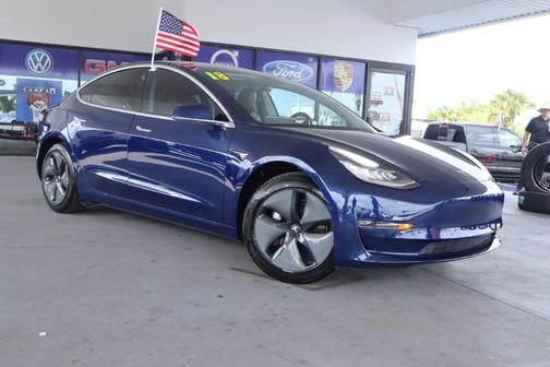Blue 2018 Tesla Model 3 Mid Range