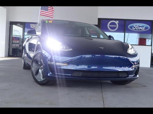 Blue 2018 Tesla Model 3 Mid Range