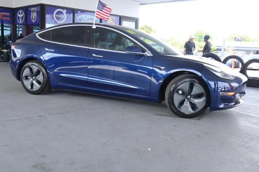 Blue 2018 Tesla Model 3 Mid Range