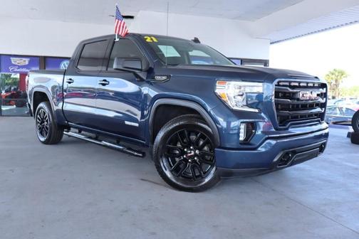 Blue 2021 GMC Sierra 1500 Elevation
