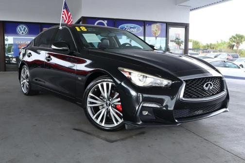 Midnight Black 2018 INFINITI Q50 3.0t Sport