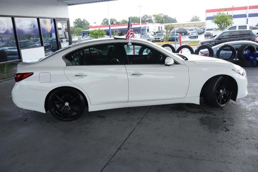 Pure White 2021 INFINITI Q50 3.0t LUXE