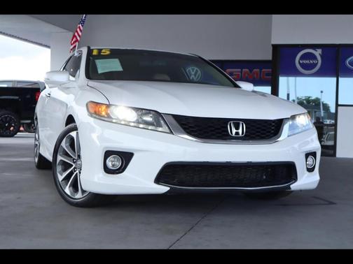 White 2015 Honda Accord EX-L