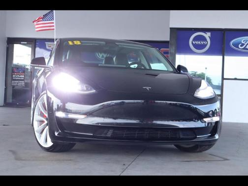 Black 2018 Tesla Model 3