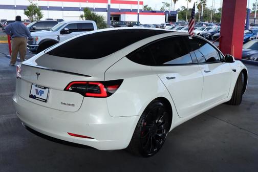 White 2022 Tesla Model 3 Performance