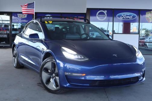 Blue 2019 Tesla Model 3 Mid Range
