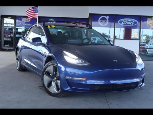 Blue 2019 Tesla Model 3 Mid Range
