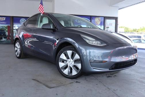 Gray 2021 Tesla Model Y Long Range
