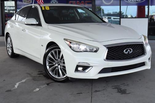 Pure White 2019 INFINITI Q50 3.0t LUXE