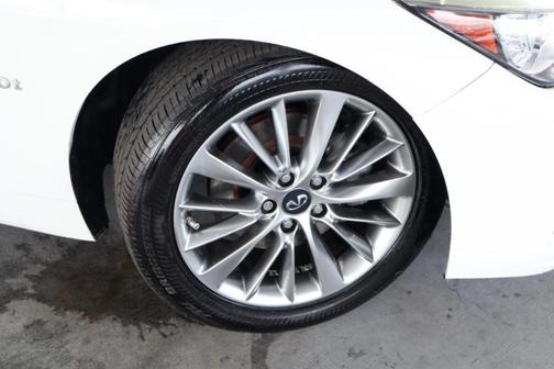 Pure White 2019 INFINITI Q50 3.0t LUXE