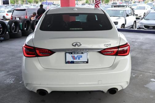 Pure White 2019 INFINITI Q50 3.0t LUXE