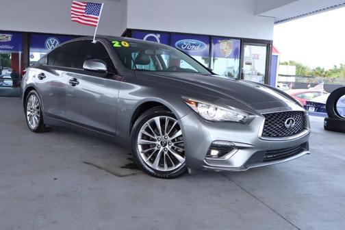 Gray 2020 INFINITI Q50 3.0t LUXE