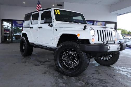 White 2018 Jeep Wrangler JK Unlimited Sahara