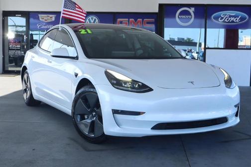 White 2021 Tesla Model 3 Standard Range Plus